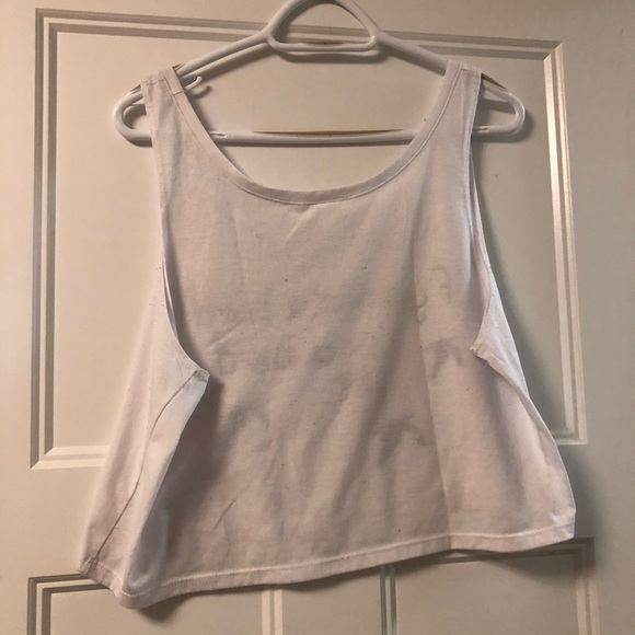3 for $15 White Crop Top - Picture 2 of 3
